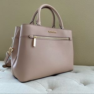 michael michael kors hailee large saffiano leather satchel
